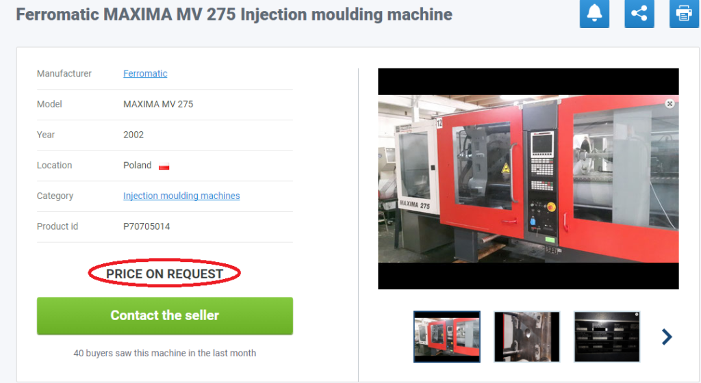 Exapro FAQ for buyers - used machinery price on request