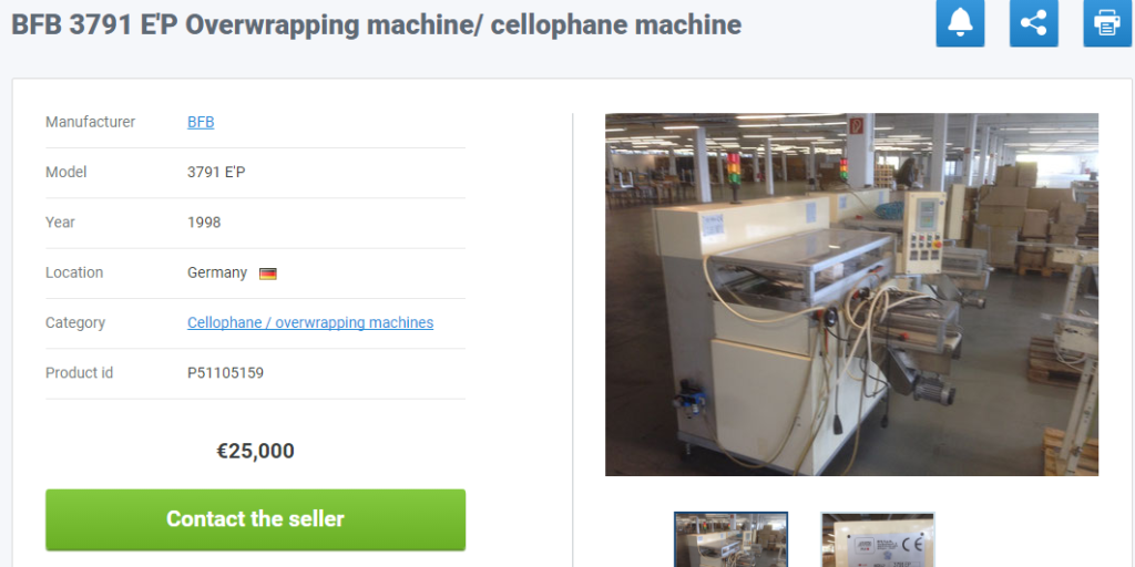 cellophane wrapping machine BFB