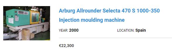 arburg machine price offer 1
