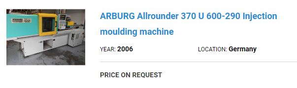 arburg machine price offer 3