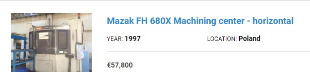 price of mazak cnc offer 3